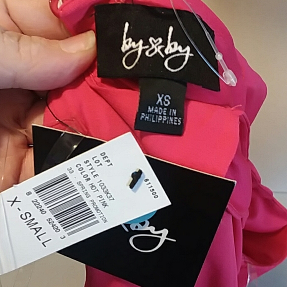 by&by pink scalloped camisole 10 petite - Picture 7 of 8